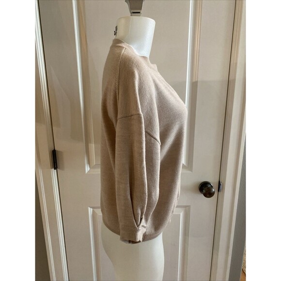 THE RESET R Label Pale Pink Pullover Short Sleeve Wool Sweater -Size XS - Picture 4 of 14